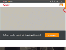 Tablet Screenshot of concrete-quality.com